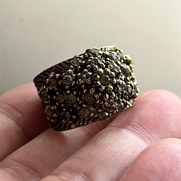 🖤Vtg 1960s cluster adjustable ring